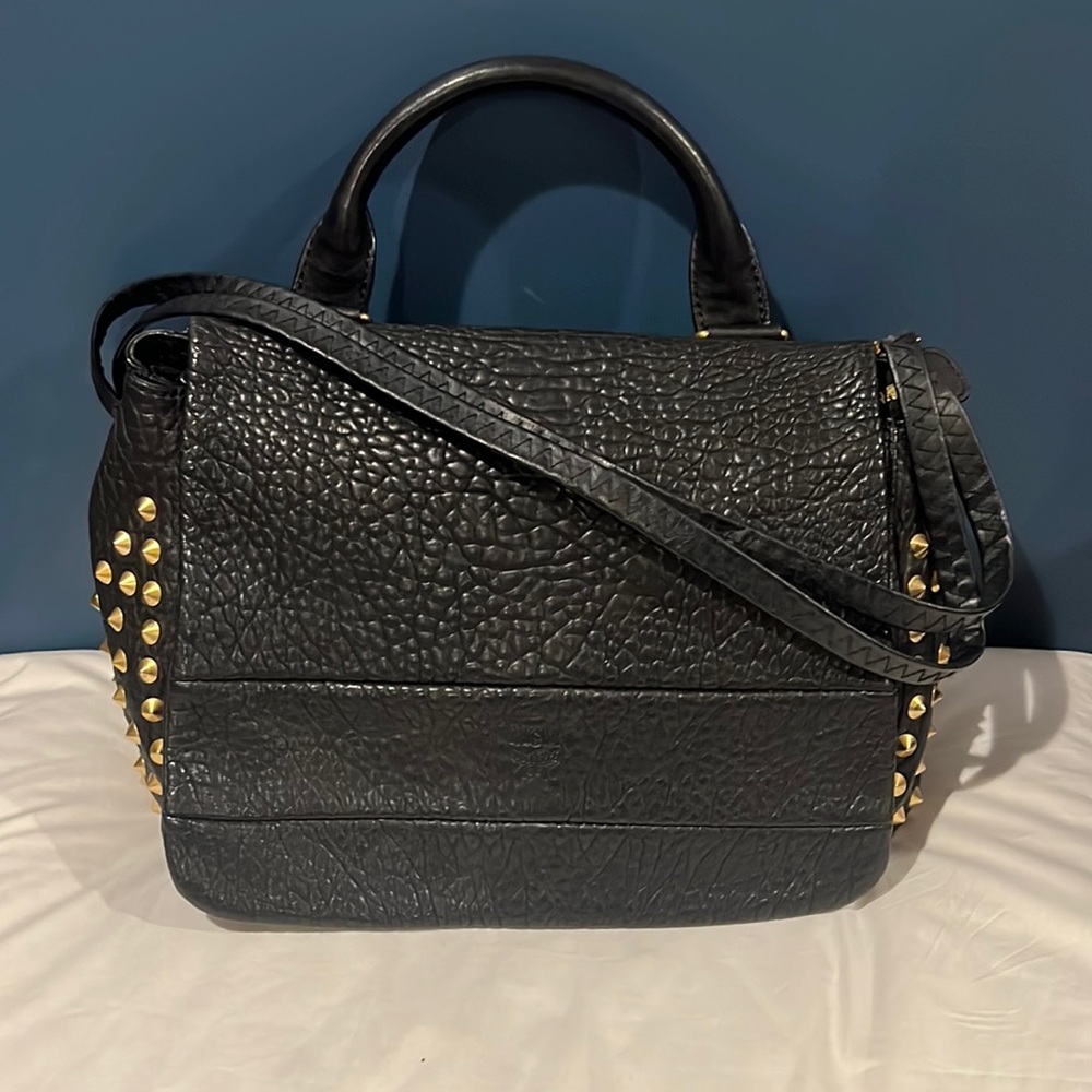 Prelove: MCM Black Studded HandBag/Crossbody